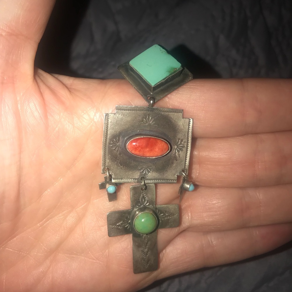 Authentic Sterling Silver Native American Earrings